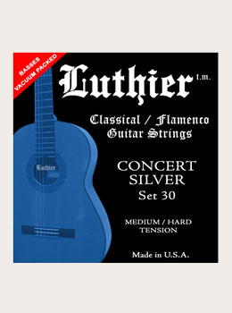 Luthier (cuerdas nylon)<br><br>Concert Silver /Set 30<br> medium to hard tension